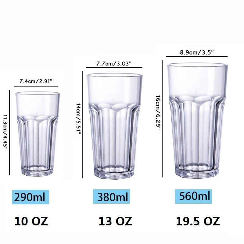Crystal Clear Plastic Cup (10)