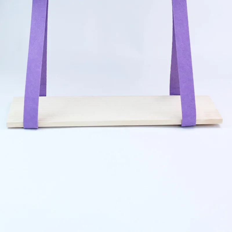 Войлочная красочная деревянная настенная полка дисплей подвесная стойка для хранения дома детская комната DIY Декор Хранение и дисплей - Цвет: Фиолетовый