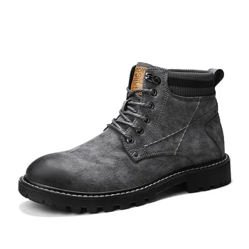 

2019 Men Winter Shoes Men Outdoor Activity Sneakers Boots Men Safety Boots Handmade Leather Men Waterproof Boots