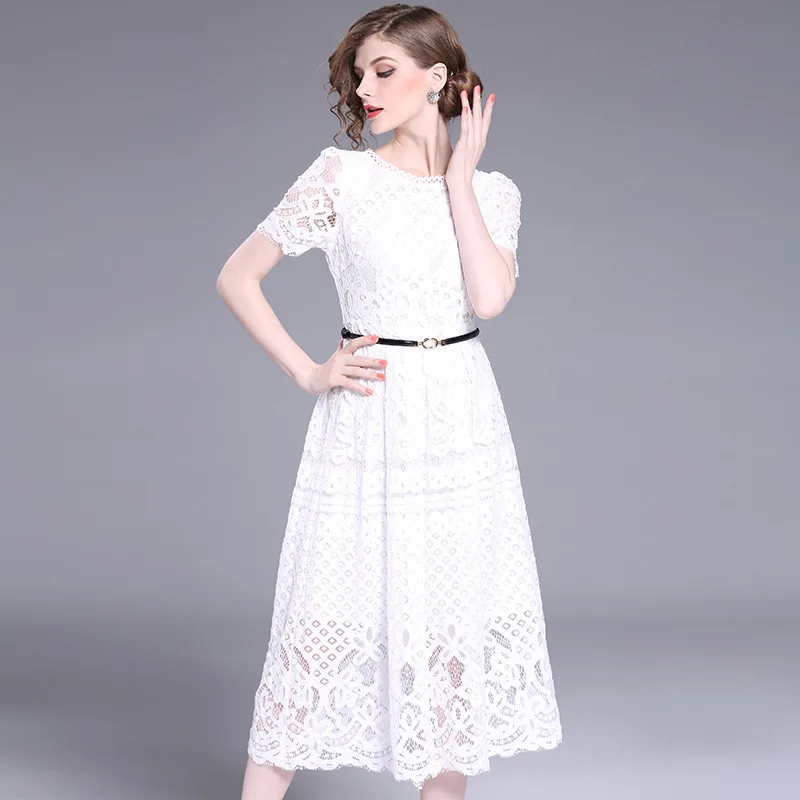 white summer dress size 18