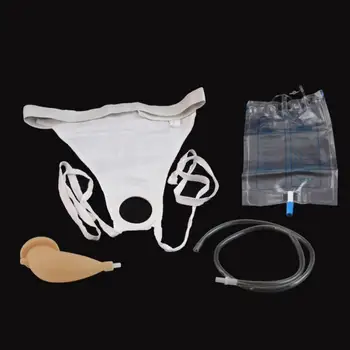 

Men women Medical Rubber Urinal Breathable Anti-Allergic Outdoor Travel Camping Portable Urine Bag Wearable Urinal System