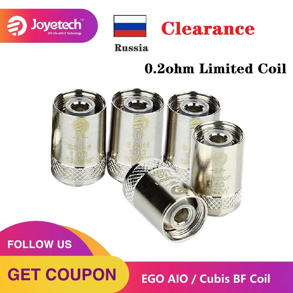 Российский Клиренс Joyetech EGO AIO катушка Cubis BF 0.2ohm для CUBIS/кубический мини