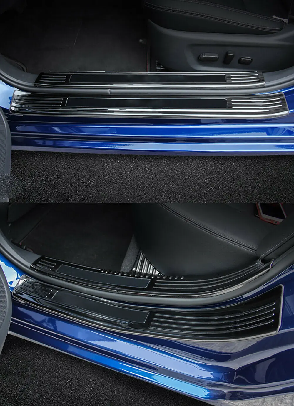 Для Nissan Altima черный порог Накладка заднего бампера накладка
