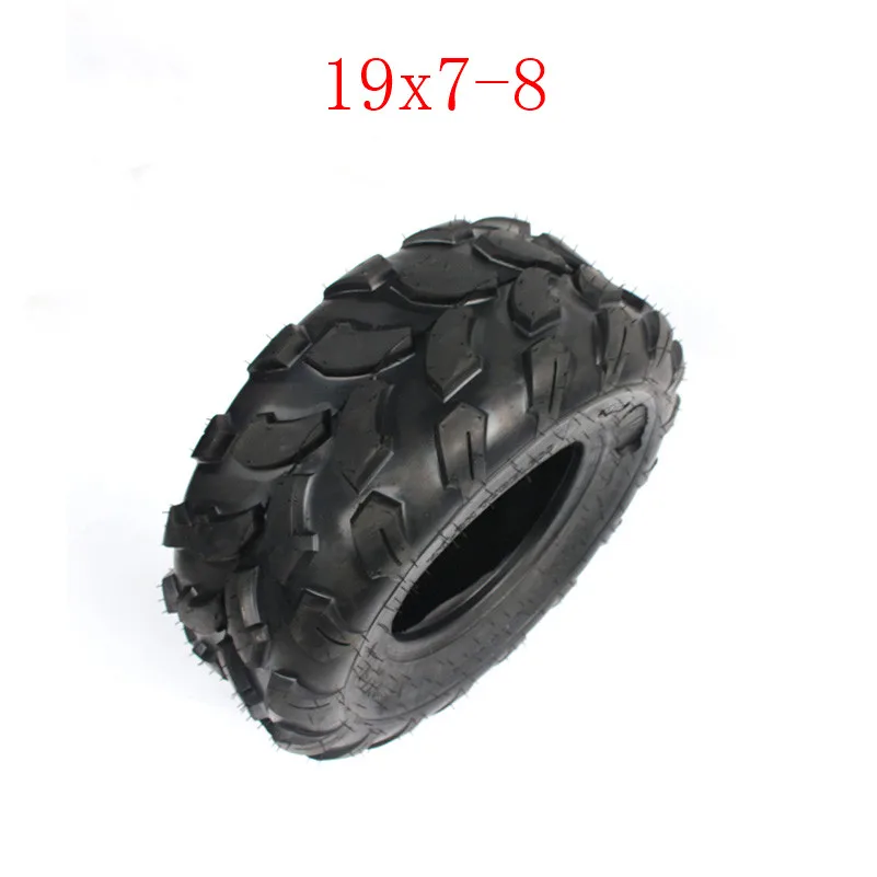 Горячая Распродажа картинг детская коляска ATV UTV 19x7-8 дюймов бескамерная шина 19*7-8 резиновых шин