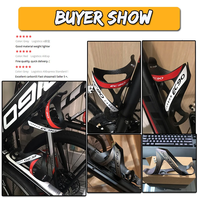 Carbon Fiber Bicycle Bottle Ultralight Water Drink Holder Cages Rack for Mountain Road Bike Outdoor Accessories Matte Finish