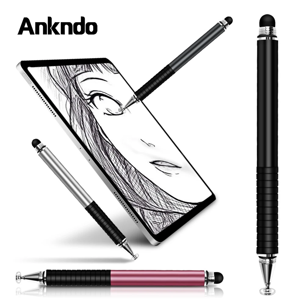 Universal 2 in 1 Stylus Pen Drawing Tablet Capacitive Screen Caneta Touch Pen for Mobile Android Phone Smart Pencil Accessories