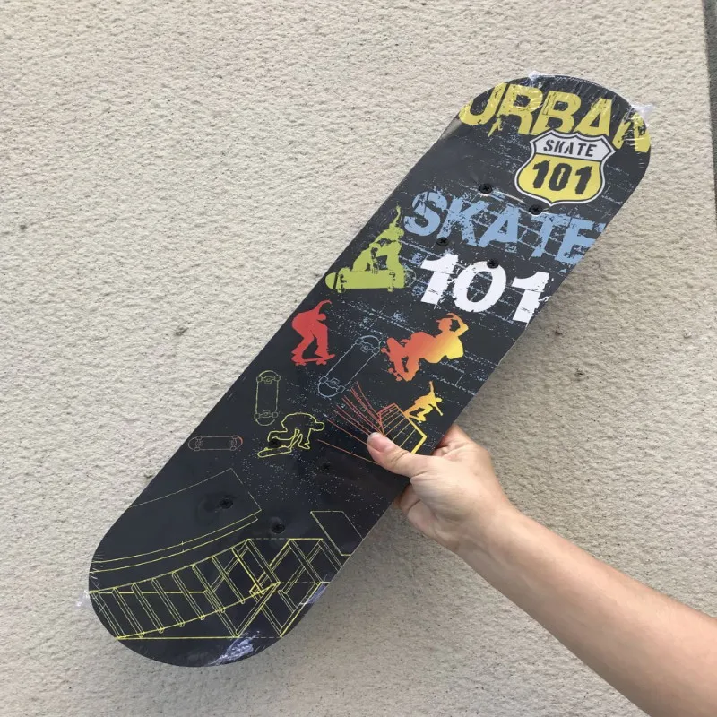 Children Skateboard DouberRocker Board Scooter 2-7 Age Four Wheels Kids Cartoon Skateboard 60*15*8cm Outdoor Street Fun - Цвет: Небесно-голубой