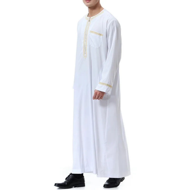 Мусульманский комплект одежды для мужчин, мусульманский джубба, мусульманская рубашка абайя джилбаба, халат, Eid Mubarak, служба поклонения, средний Рамадан
