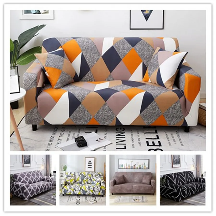 SearchI Stretch Slipcovers Sectional Elastic Sofa Cover Living Room Home Couch L shape Armchair Decor |