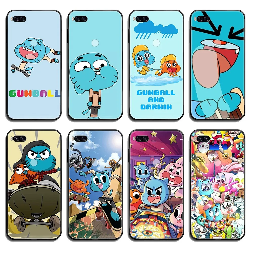 The Amazing World Gumball черный чехол для телефона Корпус Xiaomi Redmi Mi Note 3 5 6 8 9 A1 2 Max3 Mix2 X SE Lite Pro |