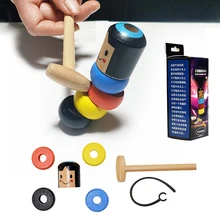 Неподвижный стакан, волшебный упрямый деревянный человек, магический реквизит, забавная игрушка, аксессуар, забавный, не может сломать маленьких деревянных людей, магический реквизит