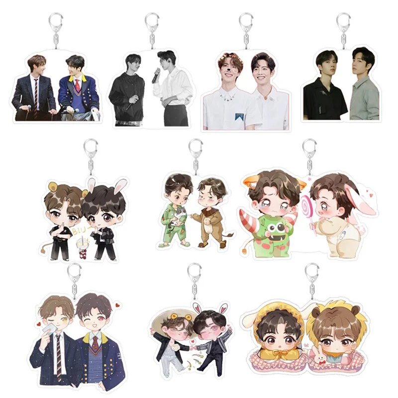 CHEN QING LING Wei WuXian Lan WangJi Xiao Zhan Wang Yibo porte-clé acrylique Transparent le porte-clés non dompté porte-clés pendentifs