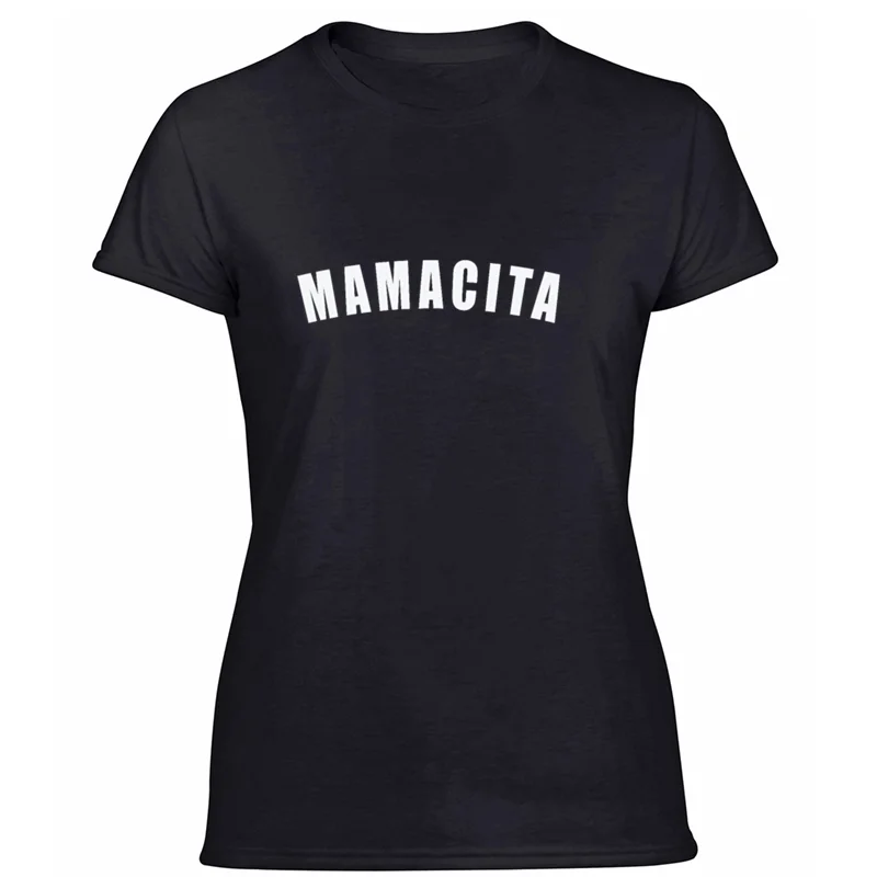Дизайнерская футболка mamacita cinco de mayo, Маргарита фиеста, футболка для мужчин, официальная Мужская футболка с солнечным светом, фирменная футболка - Цвет: Women-Black