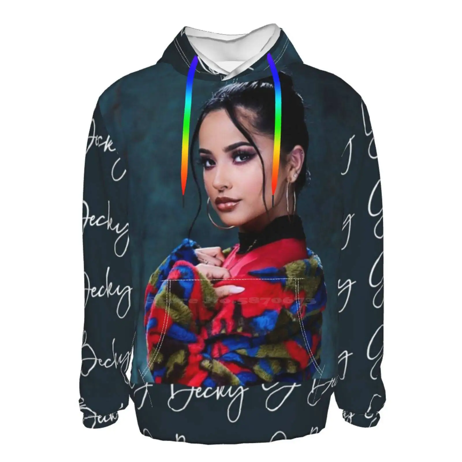 Sudadera con estampado 3D para mujer, Jersey informal, sudadera fina con capucha, cantante Latina, artista, con capucha y sudaderas| - AliExpress