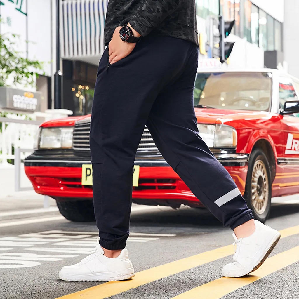 JAYCOSIN мужские повседневные удобные прямые брюки свободные Jogger брюки на шнурке мужские брюки плюс размер брюки в китайском стиле Sep 19