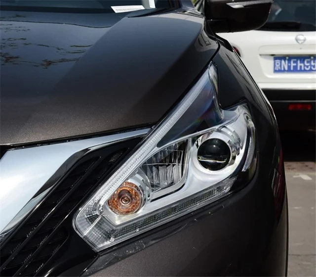 Pair Of Clear Headlight Lens Covers For 2015-2018 Nissan Murano - Left & Right, Direct Replacement, PC Material