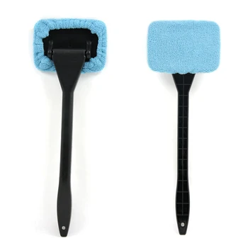 

Window Cleaner Brush Microfiber Car Window Windshield Cleaning Wash Tool Inside Interior Auto Glass Wiper With Long Handle