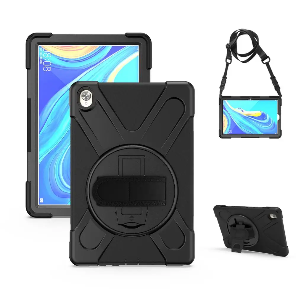 Чехол для huawei Mediapad M6 10,8 PC+ силиконовый чехол для Coque huawei Mediapad M6 10,8 чехол Защитный - Цвет: Black