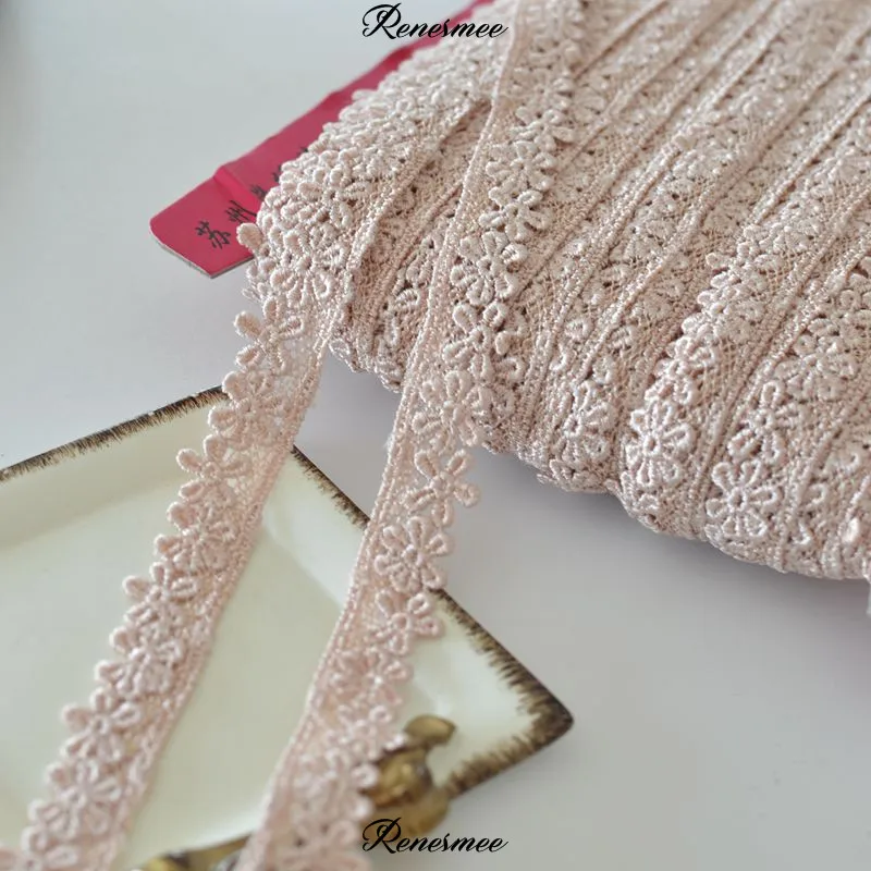 4m Curtain Cloth Lace Sofa Chair Cover Tablecloth DIY Decoration Polyester Embroidery Daisy Trimming 1.5cm | Дом и сад