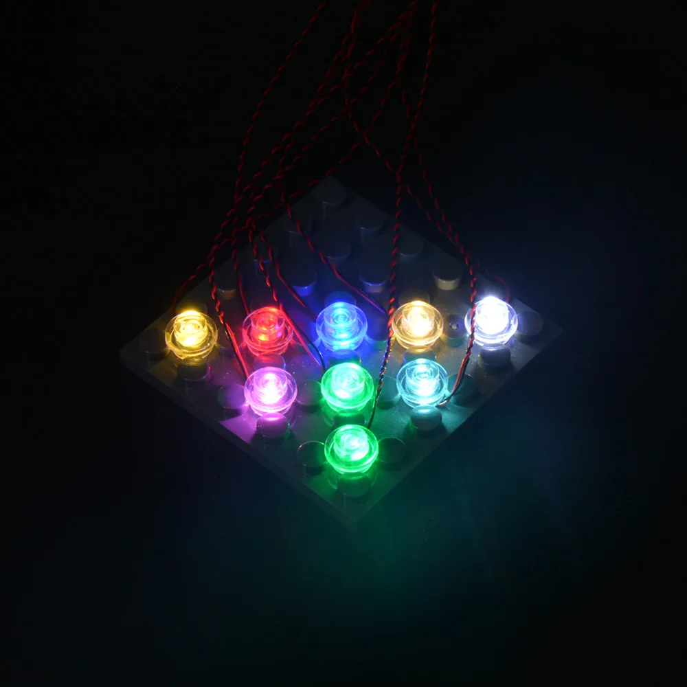 LED Light Strip 1pcs Led Bit Light For Lego building blocks model with 0.8mm plug DIY your own light terminal wire harness