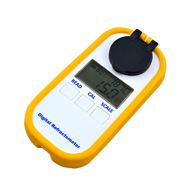 Digital Salinity Refractometer Salt Solution Detector Sodium Content Specific Gravity Test f/ Food Processing Marine Aquaculture
