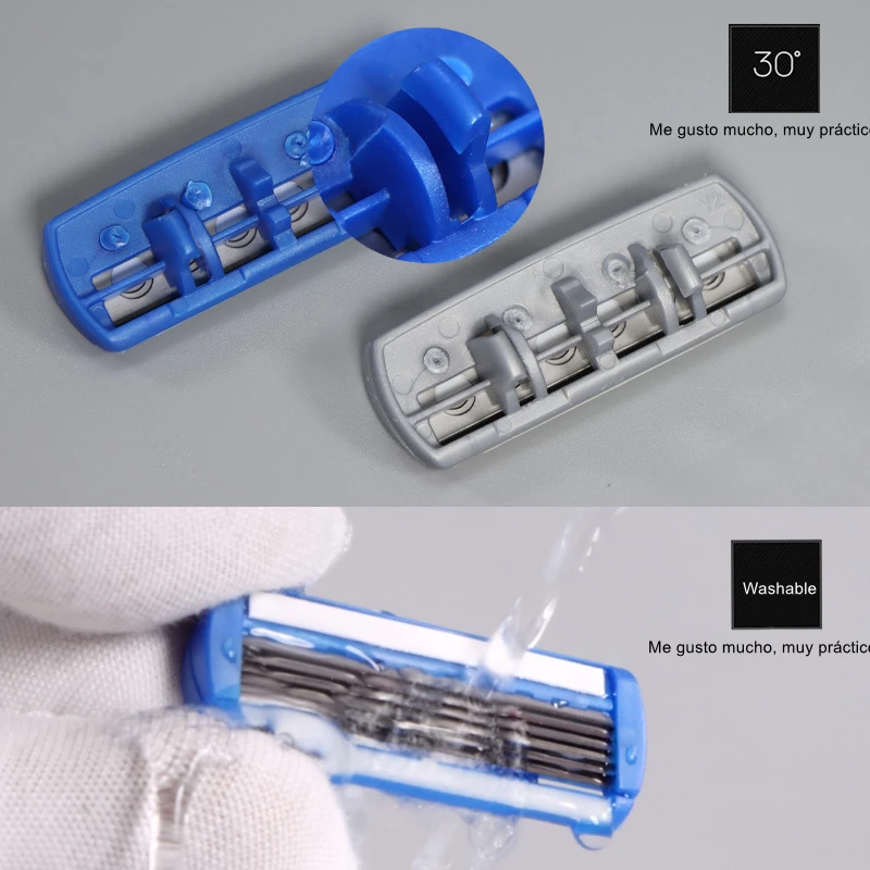 Safety Razor 6-Layer Blades Fusion 6 Proglide Straight for Men Shaving Manual Machine Shave Beard Shavette manual shaving,razor blade,razor blades,safety razor,manual shaver,razor shaver