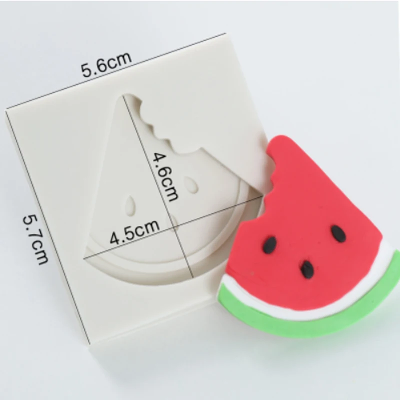 Watermelon Летняя тема арбуз формы для помадки торта Декор Инструменты, силиконовые формы Sugarcrafts д набор для выпечки с шоколадом инструменты для тортов Gumpaste Fimo игровое тесто - Цвет: Watermelon