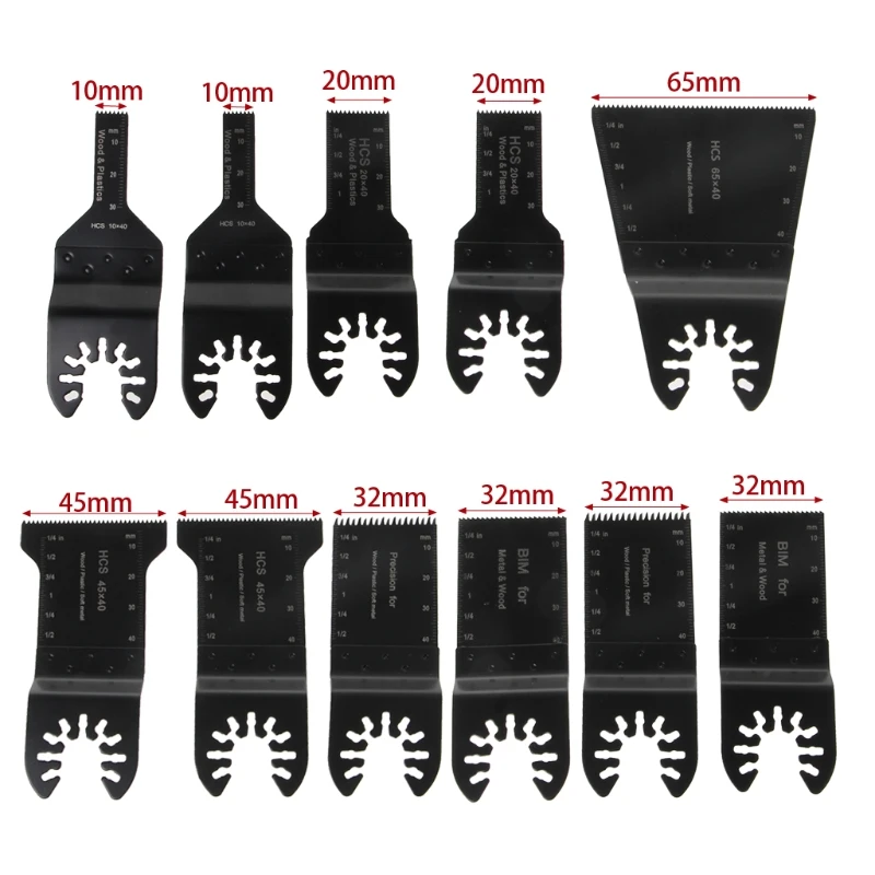 11 шт. смешанные Осциллирующие Мультитул пилы Набор для Fein Multimaster Dremel