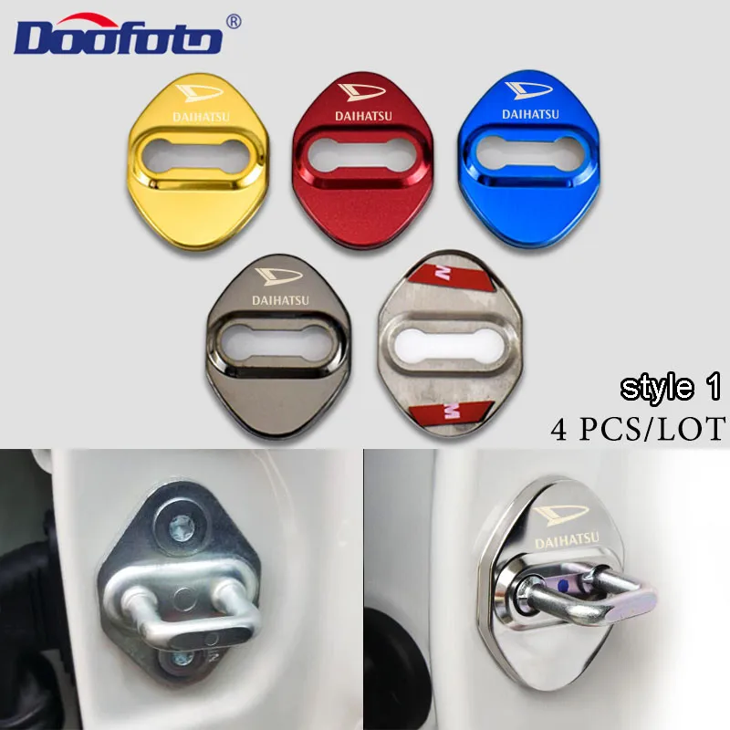 Doofoto 4x автомобильный стильный дверной замок для Daihatsu Terios Sirion Mira Materia Rocky YRV Feroza Charade автомобильные аксессуары