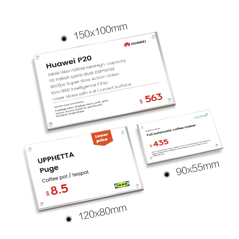Sviao 3 размера настенный держатель для карт trasparent фоторамки из акрила - Цвет: 15x10cm