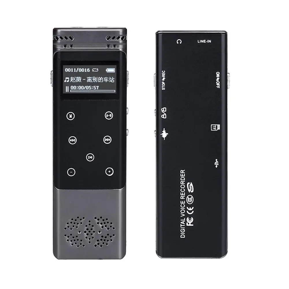 8G Intelligent Noise Reduction Mini Digital Voice Recorder MP3 Media Player Recording Pen for Business Conference
8G Intelligent Noise Reduction Mini Digital Voice Recorder MP3 Media Player Recording Pen for Business Conference
