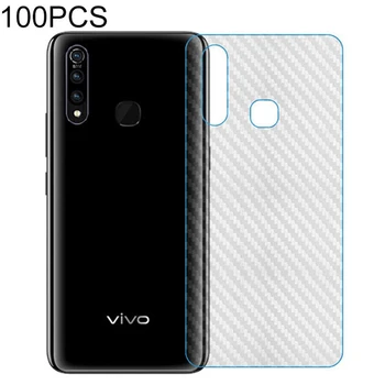 

100 PCS Wholesale Carbon Fiber Material Skin Sticker Back Protective Film Full Coverage Protection For Vivo Nex