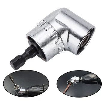 

105 Degree Right Angle Drill Bit 1/2 3/8 1/4 Hex Shank Socket Adapter Tools