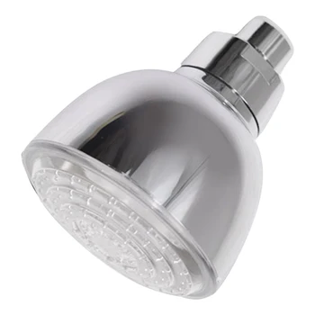 

For Bathroom Water Saving Luminous Modern Universal LED Shower Head Fixed Color Changing High Pressure Easy Install ABS Home