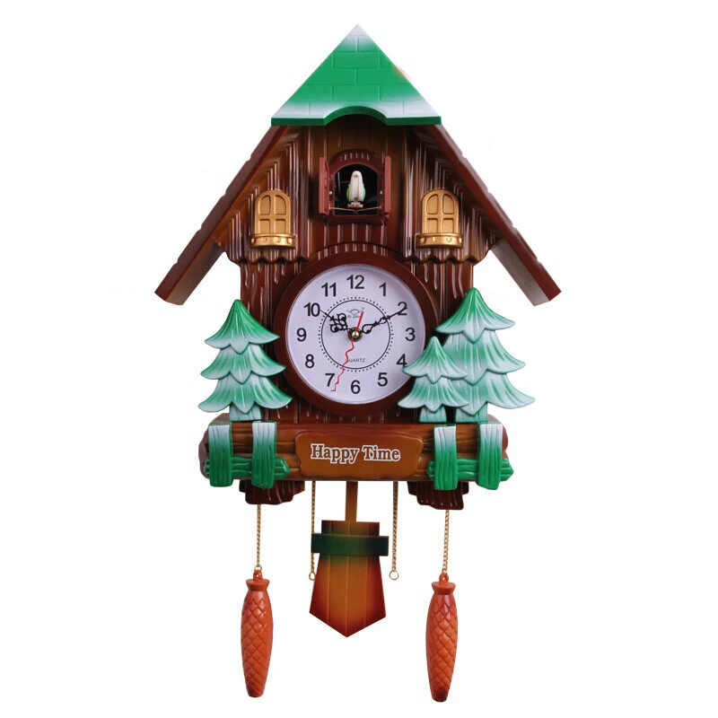 

Fashion Cuckoo Clock 20-inch Living Room Wall Clock Modern Swing Pocket Watch Hourly Short Transmission Time WJ10238