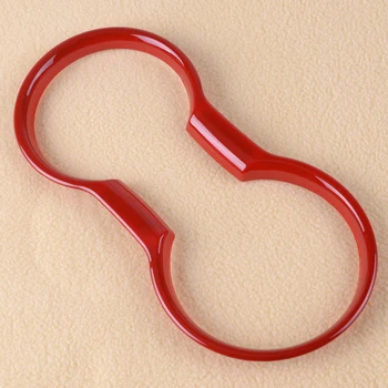 

DWCX Car Styling Interior Mouldings Water Cup Holder Cover Trim Frame Decor Red ABS Fit for Ford Mustang 2015 2016 2017 2018