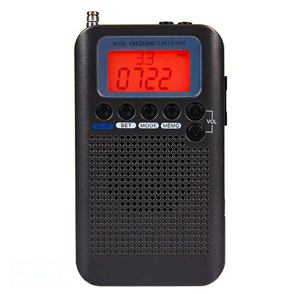 

Digital Demodulator Loud Sound Full Band Radio Entertainment FM AM SW Stereo Alarm Clock Battery Powered Portable LCD Display