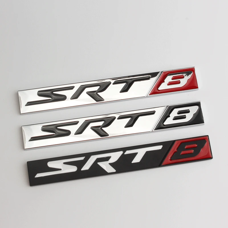 Металлическое украшение для кузова автомобиля SRT8 SRT6 логотип наклейка на заднюю
