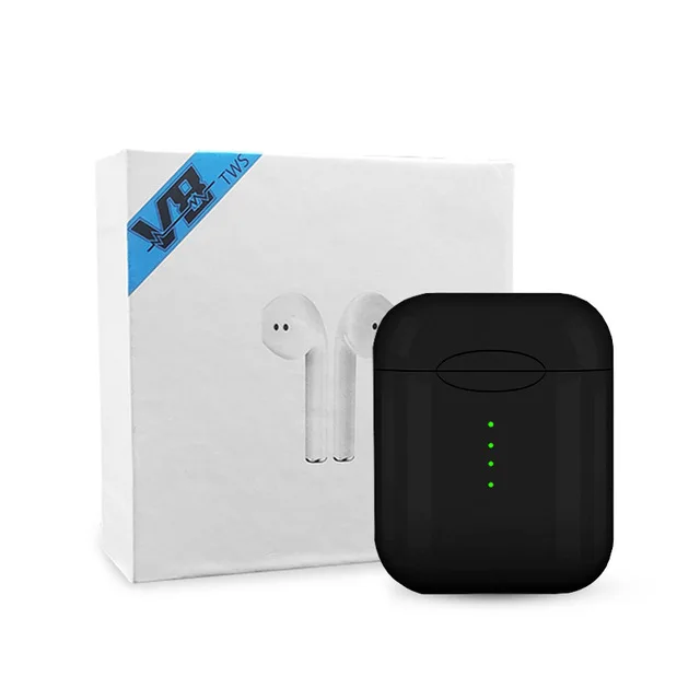 10 шт./лот V8 TWS Bluetooth 5,0 Беспроводные наушники сенсорные мини наушники с микрофоном для iPhone samsung Xiaomi huawei LG - Цвет: black 10pcs