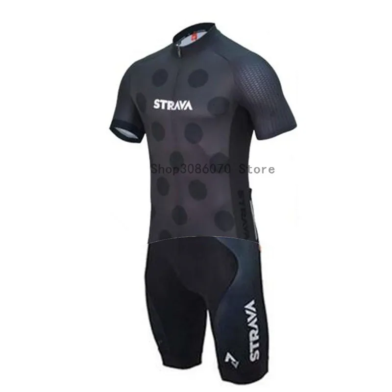 STRAVA короткий рукав Велоспорт Джерси Mtb велосипедная одежда Skinsuit одежда велосипед короткий Майо Roupa Ropa De Ciclismo Hombre Verano - Цвет: 2