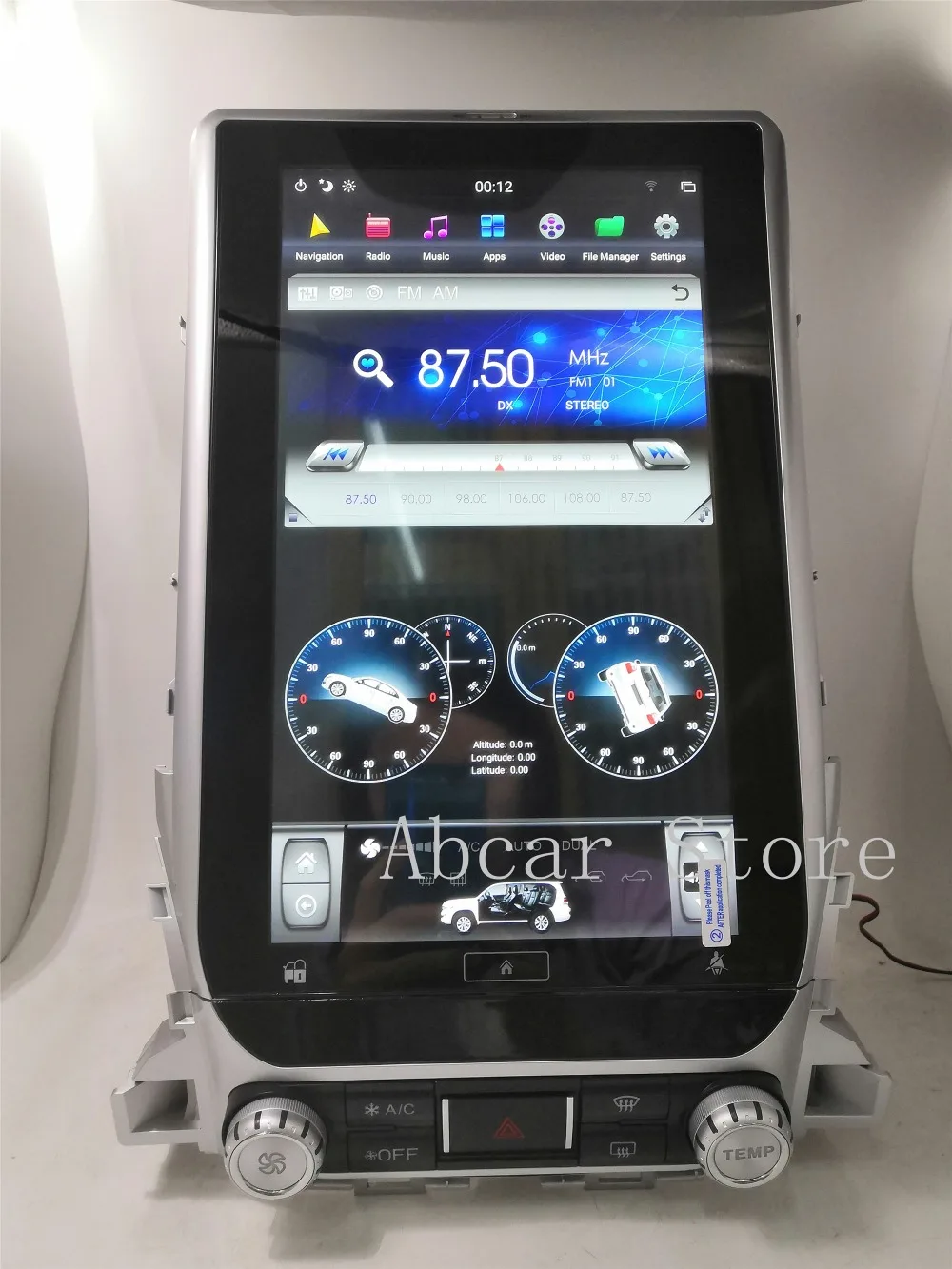 13," Тесла стиль Android 8,1 автомобильный dvd плеер gps навигации для Toyota LAND CRUISER LC200 PX6 CARPLAY радио ips
