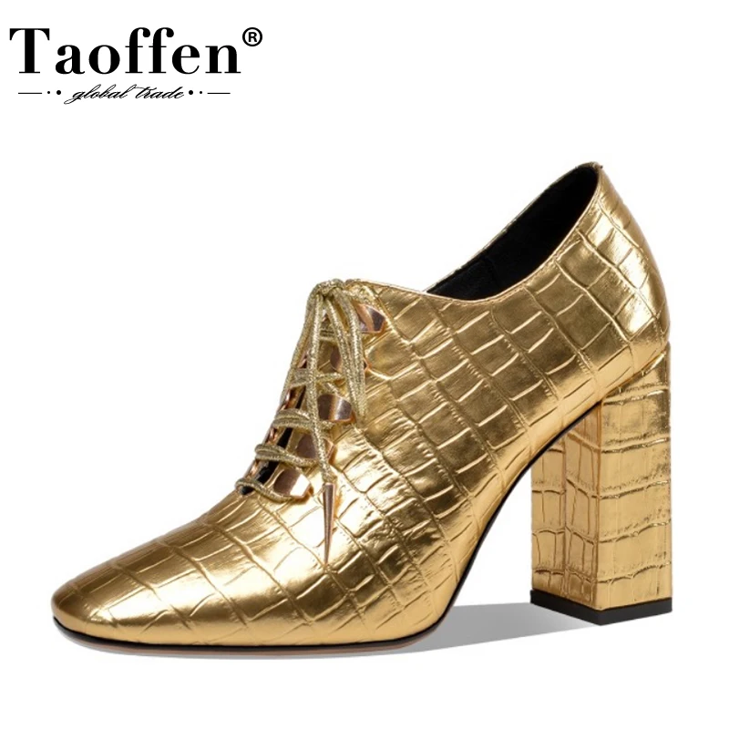 Taoffen/женские туфли-лодочки из натуральной кожи обувь с перекрестной шнуровкой и