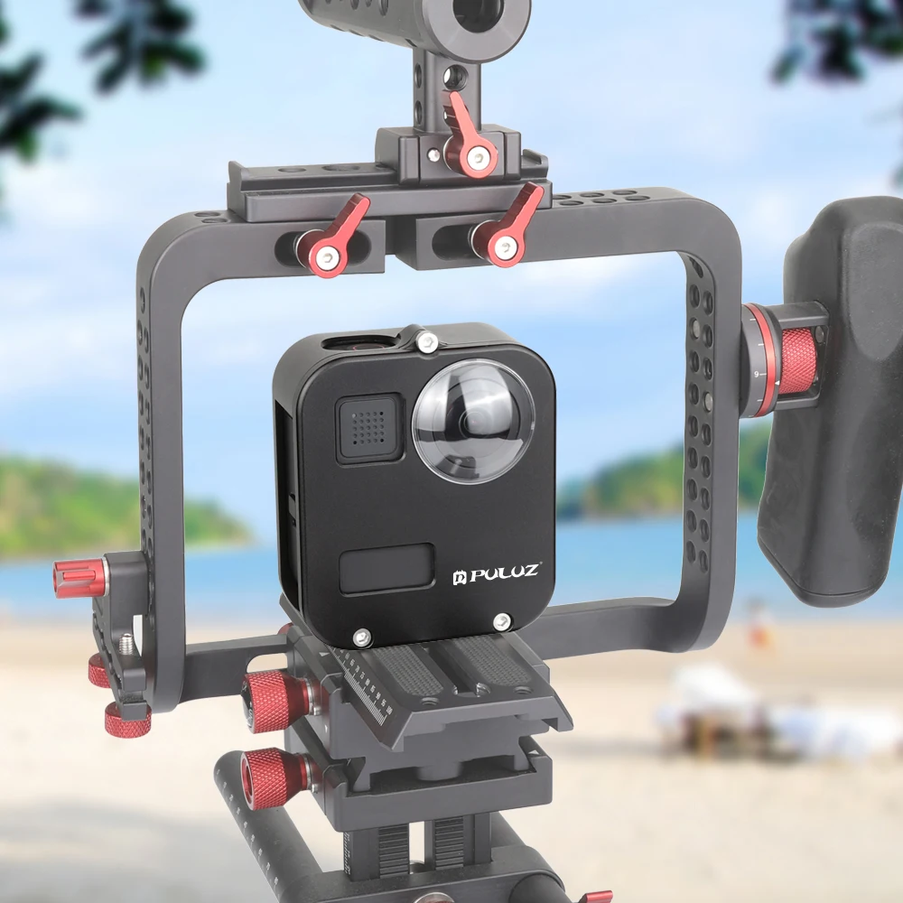 Для Gopro max металлический защитный чехол Корпус Оболочка Чехол CNC алюминиевый сплав Защитная клетка для GoPro Max и крышка объектива