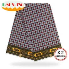 Африканская восковая ткань с принтом Анкара для шитья Анкара африканская ткань 12 ярдов нигерийская хлопковая ткань Гана для платья 81055