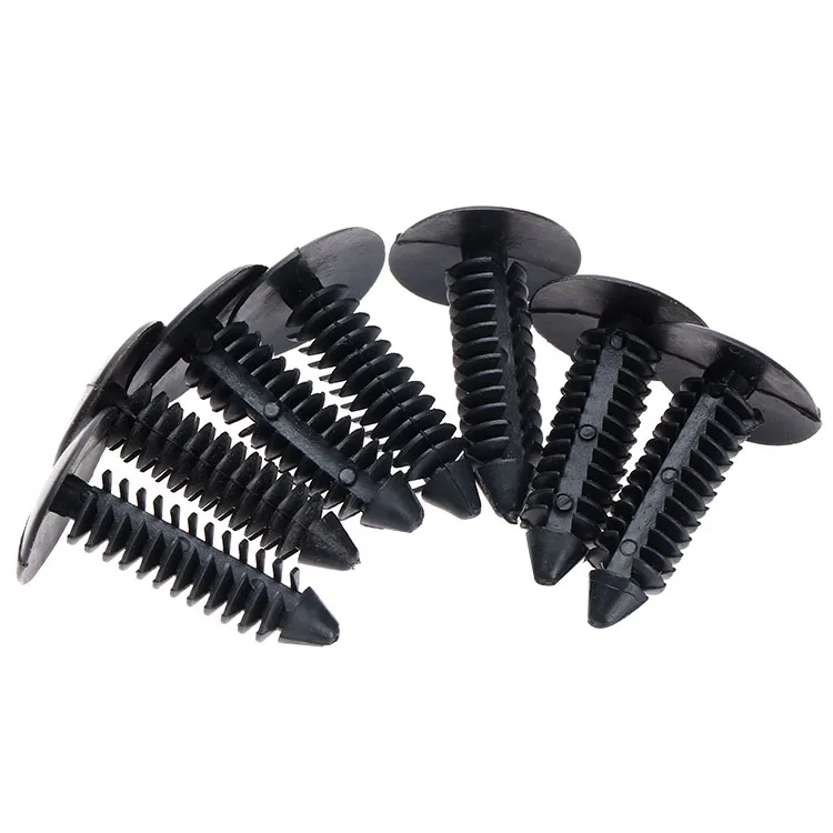 Pack De 40 Remaches De Plástico Blancos Para Coche - Diámetro De Agujero 6.5mm, Largo 24mm - Para Guardabarros, Parachoques, Puertas