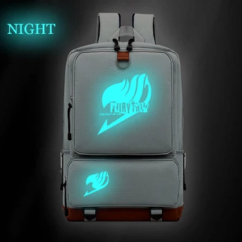 

Anime FAIRY TAIL Luminous Backpack Fashion Cool Casual Students Boys Girls Mochila High Quality Daily Men Women Travel Knapsack