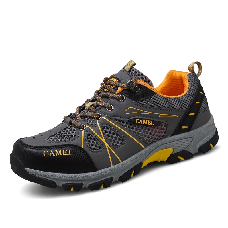 

Men Hiking Shoes Non-slip Wear-resistant Sport Shoes Breathable Lace Up Men Shoes Outdoor Hiking Shoes Fashionable Comfortable