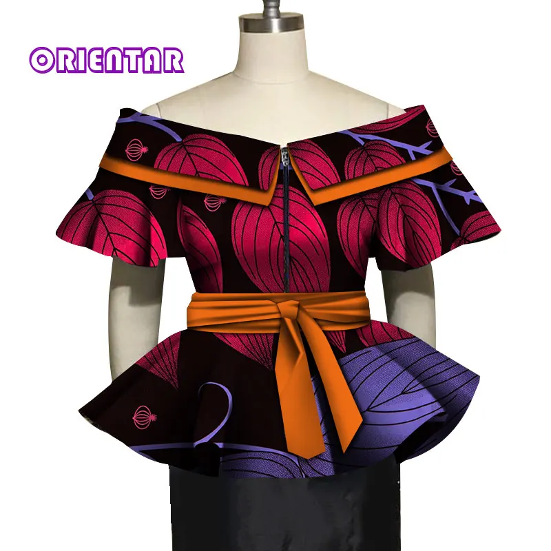 algodão com zíper senhora roupas africanas wy5021