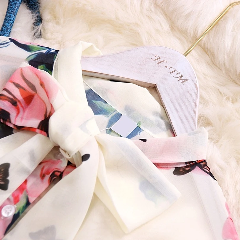 Женский винтажный комплект из 2 предметов шифоновая рубашка с цветочным принтом