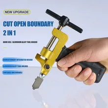 

2 In 1 Manual Glass Cutter Ceramic Tile Opener Divider Diamond Cutting Tool Aluminum Alloy + Plastic Home Power Tools